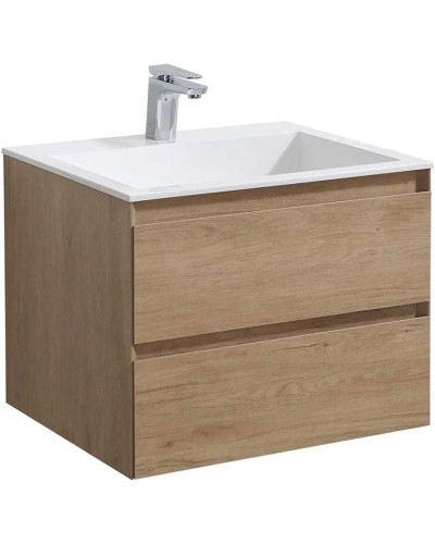 Комплект мебели натуральный дуб 60 см Vincea Luka VMC-2L600NO + VCB-13600W + VLM-2J600