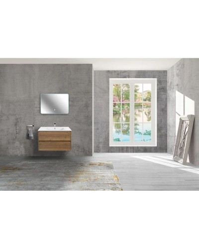 Комплект мебели дуб табачный 81,5 см Vincea Gio VMC-2G800TO + VBS-13980 + VLM-2I800