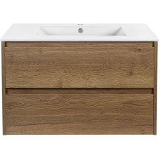 Комплект мебели дуб табачный 81,5 см Vincea Gio VMC-2G800TO + VBS-13980 + VLM-2I800