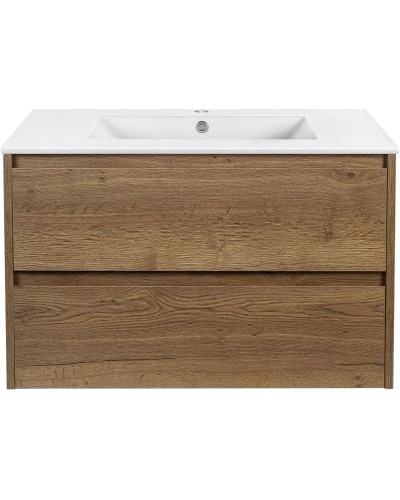 Комплект мебели дуб табачный 81,5 см Vincea Gio VMC-2G800TO + VBS-13980 + VLM-2I800