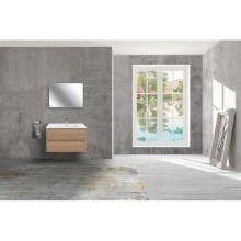 Комплект мебели натуральный дуб 81,5 см Vincea Gio VMC-2G800NO + VBS-13980 + VLM-2I800