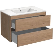 Комплект мебели натуральный дуб 81,5 см Vincea Gio VMC-2G800NO + VBS-13980 + VLM-2I800