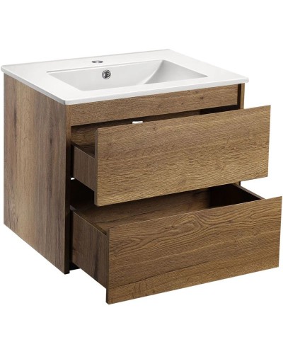 Комплект мебели натуральный дуб 61,5 см Vincea Gio VMC-2G600TO + VBS-13960 + VLM-2B600