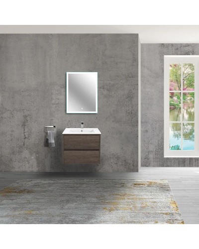 Комплект мебели темный дуб 61,5 см Vincea Gio VMC-2G600RO + VBS-13960 + VLM-2B600