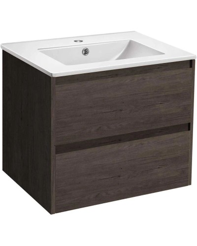 Комплект мебели темный дуб 61,5 см Vincea Gio VMC-2G600RO + VBS-13960 + VLM-2B600