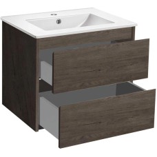 Комплект мебели темный дуб 61,5 см Vincea Gio VMC-2G600RO + VBS-13960 + VLM-2B600