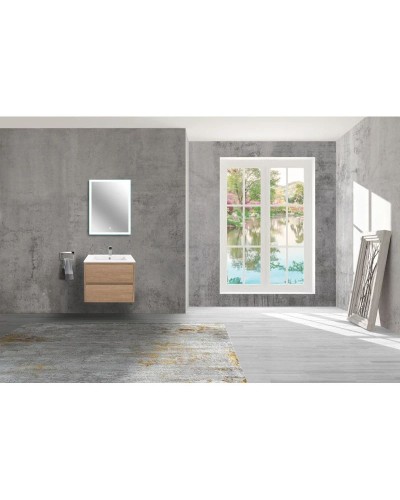 Комплект мебели натуральный дуб 61,5 см Vincea Gio VMC-2G600NO + VBS-13960 + VLM-2B600