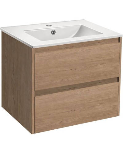 Комплект мебели натуральный дуб 61,5 см Vincea Gio VMC-2G600NO + VBS-13960 + VLM-2B600