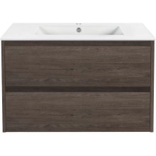 Комплект мебели темный дуб 81,5 см Vincea Gio VMC-2G800RO + VBS-13980 + VLM-2I800