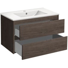 Комплект мебели темный дуб 81,5 см Vincea Gio VMC-2G800RO + VBS-13980 + VLM-2I800