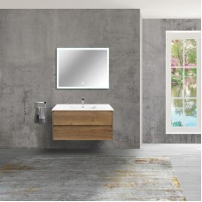 Комплект мебели дуб табачный 101,5 см Vincea Gio VMC-2G100TO + VBS-13100 + VLM-2B100