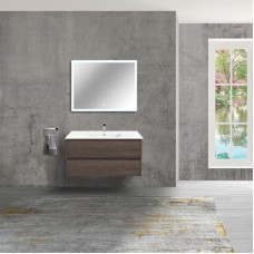 Комплект мебели темный дуб 101,5 см Vincea Gio VMC-2G100RO + VBS-13100 + VLM-2B100