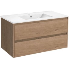 Комплект мебели натуральный дуб 101,5 см Vincea Gio VMC-2G100NO + VBS-13100 + VLM-2B100