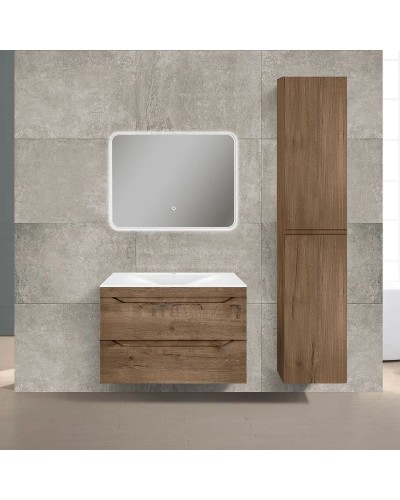 Комплект мебели дуб винтаж 80,5 см Vincea Fine VMC-2F800VO + VCB-1F800W + VLM-2A800