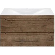 Комплект мебели дуб винтаж 80,5 см Vincea Fine VMC-2F800VO + VCB-1F800W + VLM-2A800