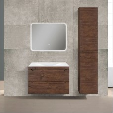 Комплект мебели темный дуб 80,5 см Vincea Fine VMC-2F800RW + VCB-1F800W + VLM-2A800