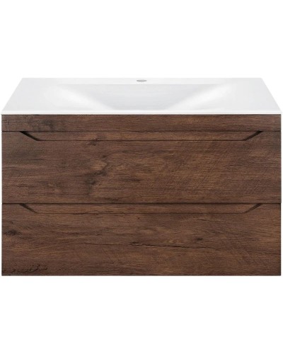 Комплект мебели темный дуб 80,5 см Vincea Fine VMC-2F800RW + VCB-1F800W + VLM-2A800