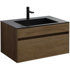 Комплект мебели дуб табачный 80 см Vincea Chiara VMC-2C800TO + VCB-13800B + VLM-3VN800