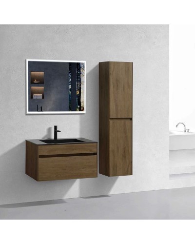 Комплект мебели дуб табачный 80 см Vincea Chiara VMC-2C800TO + VCB-13800B + VLM-3VN800