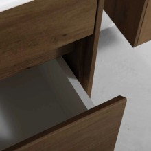 Комплект мебели дуб табачный 80 см Vincea Chiara VMC-2C800TO + VCB-13800W + VLM-3VN800