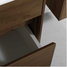 Комплект мебели дуб табачный 80 см Vincea Chiara VMC-2C800TO + VCB-13800W + VLM-3VN800