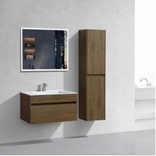 Комплект мебели дуб табачный 80 см Vincea Chiara VMC-2C800TO + VCB-13800W + VLM-3VN800