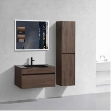 Комплект мебели темный дуб 80 см Vincea Chiara VMC-2C800RO + VCB-13800B + VLM-3VN800