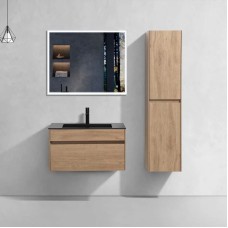 Комплект мебели натуральный дуб 80 см Vincea Chiara VMC-2C800NO + VCB-13800B + VLM-3VN800