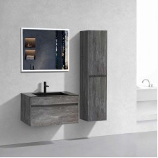 Комплект мебели серый камень 80 см Vincea Chiara VMC-2C800GS + VCB-13800B + VLM-3VN800