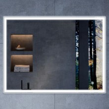 Комплект мебели серый камень 80 см Vincea Chiara VMC-2C800GS + VCB-13800B + VLM-3VN800