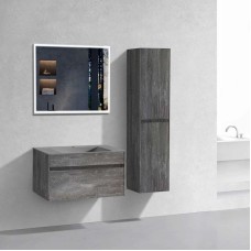 Комплект мебели серый камень 80 см Vincea Chiara VMC-2C800GS + VCB-13800G + VLM-3VN800