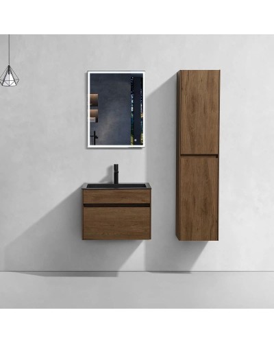 Комплект мебели дуб табачный 60 см Vincea Chiara VMC-2C600TO + VCB-13600B + VLM-3VN600