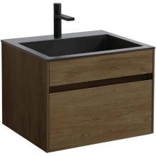 Комплект мебели дуб табачный 60 см Vincea Chiara VMC-2C600TO + VCB-13600B + VLM-3VN600