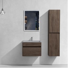 Комплект мебели темный дуб 60 см Vincea Chiara VMC-2C600RO + VCB-13600G + VLM-3VN600