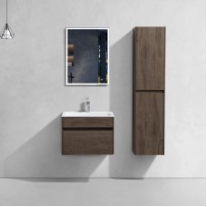 Комплект мебели темный дуб 60 см Vincea Chiara VMC-2C600RO + VCB-13600W + VLM-3VN600