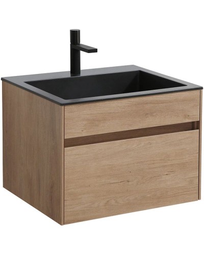 Комплект мебели натуральный дуб 60 см Vincea Chiara VMC-2C600NO + VCB-13600B + VLM-3VN600