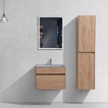 Комплект мебели натуральный дуб 60 см Vincea Chiara VMC-2C600NO + VCB-13600G + VLM-3VN600