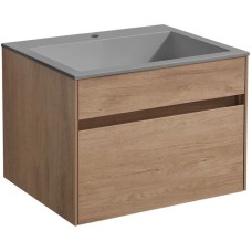 Комплект мебели натуральный дуб 60 см Vincea Chiara VMC-2C600NO + VCB-13600G + VLM-3VN600