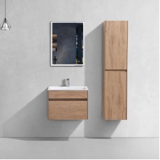 Комплект мебели натуральный дуб 60 см Vincea Chiara VMC-2C600NO + VCB-13600W + VLM-3VN600