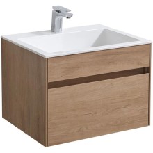 Комплект мебели натуральный дуб 60 см Vincea Chiara VMC-2C600NO + VCB-13600W + VLM-3VN600