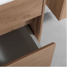 Комплект мебели натуральный дуб 60 см Vincea Chiara VMC-2C600NO + VCB-13600W + VLM-3VN600