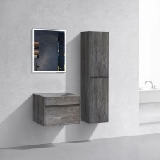 Комплект мебели серый камень 60 см Vincea Chiara VMC-2C600GS + VCB-13600G + VLM-3VN600