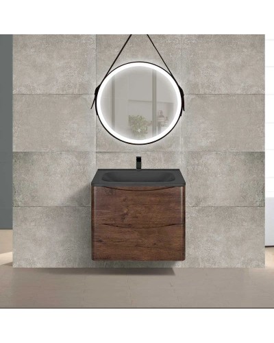 Комплект мебели темный дуб 59,4 см Vincea Paola VMC-2P600RW + VCB-2VP600B + VLM-2N700+