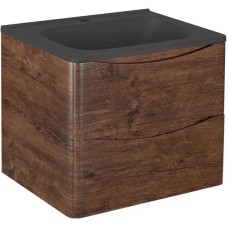 Комплект мебели темный дуб 59,4 см Vincea Paola VMC-2P600RW + VCB-2VP600B + VLM-2N700+