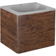 Комплект мебели темный дуб 59,4 см Vincea Paola VMC-2P600RW + VCB-2VP600G + VLM-2N700+