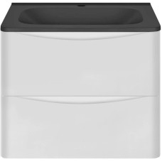 Комплект мебели белый глянец 59,4 см Vincea Paola VMC-2P600GW + VCB-2VP600B + VLM-2N700+