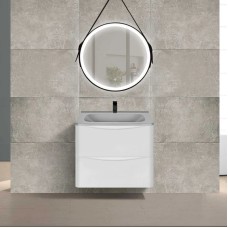 Комплект мебели белый глянец 59,4 см Vincea Paola VMC-2P600GW + VCB-2VP600G + VLM-2N700+