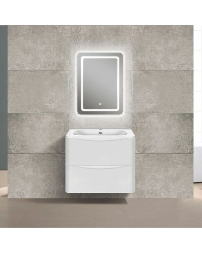 Комплект мебели белый глянец 59,4 см Vincea Paola VMC-2P600GW + VCB-2VP600W + VLM-2D550