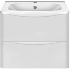 Комплект мебели белый глянец 59,4 см Vincea Paola VMC-2P600GW + VCB-2VP600W + VLM-2D550