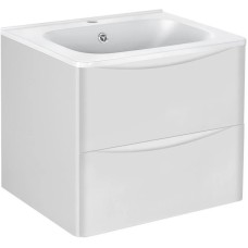 Комплект мебели белый глянец 59,4 см Vincea Paola VMC-2P600GW + VCB-2VP600W + VLM-2D550